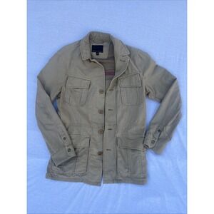Banana Republic Jacket Beige Womens Size S Military Khaki Canvas Outdoor Rugged